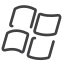 Line-drawn Social Media icon 64x64
